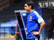 Futbol, Huachipato vs Universidad de Chile
Segunda fecha, campeonato Nacional 2026.
El entrenador de Universidad de Chile Francisco Meneghini es fotografiado durante el partido de primera division contra Huachipato disputado en el estadio CAP de Talcahuano, Chile.
08/02/2026
Eduardo Fortes/Photosport
Football, Huachipato vs Universidad de Chile
2nd date, 2026 National Championship.
Universidad de Chile manager Francisco Meneghini is pictured during the first division match against Huachipato held at the CAP stadium in Talcahuano, Chile.
08/02/2026
Eduardo Fortes/Photosport