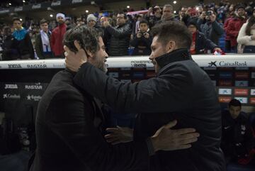 Quique Sánchez Flores y Simeone.