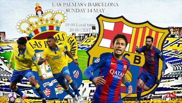 Las Palmas v Barcelona on Sunday 14 May in LaLiga
