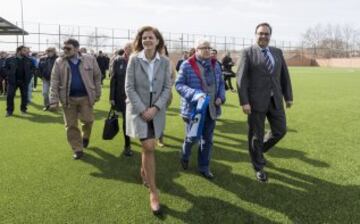 Victoria Pavón, Jesús Polo y Santiago Llorente.