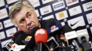 Ancelotti habló ayer en conferencia de prensa.