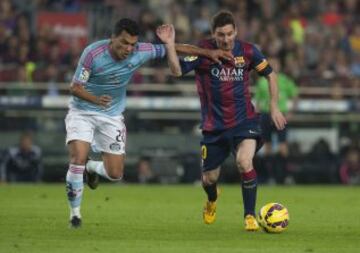 Messi con Cabral. 