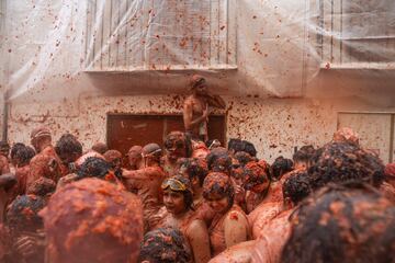 Las mejores im¨¢genes de La Tomatina de Bu?ol