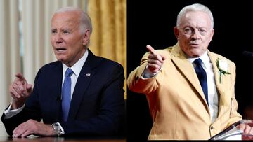 Some Cowboys fans are calling on 81-year-old owner Jerry Jones to follow Joe Biden's example and "drop out of the race".