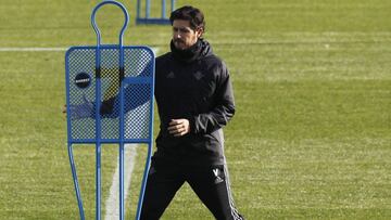 Victor Sanchez del Amo, en un entrenamiento del Betis.