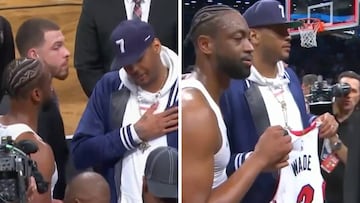 Nadie en la NBA quiere a Carmelo y va Wade y tiene este detallazo en su último partido
