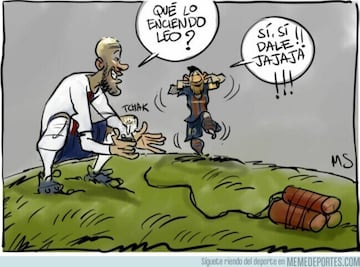 Real Madrid y Barcelona, protagonistas de los mejores memes