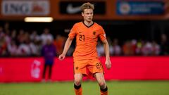 De Jong en un partido reciente con Holanda.