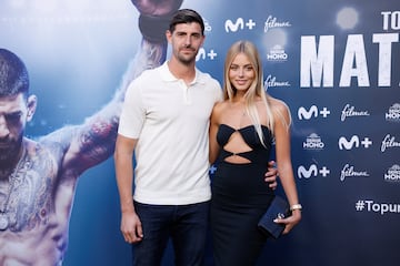 Vinicius, Carvajal y Courtois, protagonistas en la alfombra roja de la película de Ilia Topuria