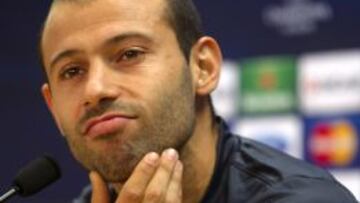 Mascherano, en rueda de prensa.