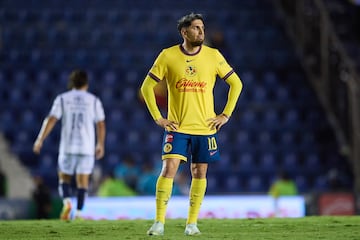  Diego Valdes of America during the 5th round match between America and Puebla as part of the Liga BBVA MX, Torneo Apertura 2024 at Ciudad de Los Deportes Stadium on August 24, 2024 in Mexico City, Mexico.