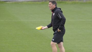 berizzo, en un entrenamiento