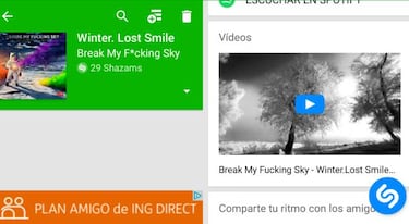 Shazam ya te permite hacer playlist con videoclips