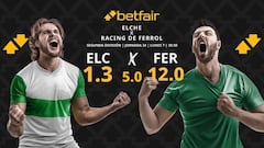 Elche CF vs. Racing Club de Ferrol: horario, dónde ver, pronósticos y clasificación