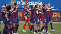 Jugadoras del Bar&ccedil;a. 