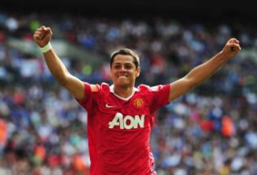 Previo al Mundial de Sudáfrica 2010, Javier Hernández fichó por el Manchester United.