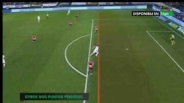 El gol de Callejón contra el Osasuna era válido y debió subir al marcador.