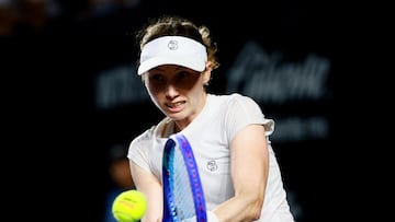 Tennis - WTA 500 - Merida Open - Yucatan Country Club, Merida, Mexico - February 27, 2026 Spain's Cristina Bucsa in action during her quarterfinal match against Turkey's Zeynep Sonmez REUTERS/Eloisa Sanchez