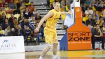 Sasu Salin, en un partido de esta temporada con el Herbalife Gran Canaria.