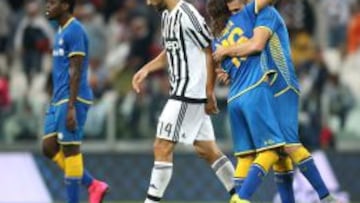 Llorente jugó quizás su último partido con la Juventus, en lo que fue una sorpresiva derrota en casa del campeón italiano.
