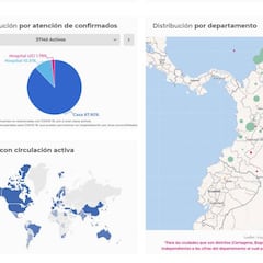 Mapa de casos y muertes por coronavirus por departamentos en Colombia: hoy, 20 de junio