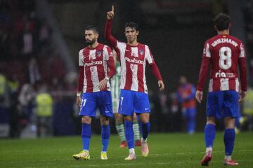 Jo?o F¨¦lix celebra el 3-0.