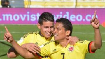 Bacca-James, la pareja que se lució con Colombia ante Bolivia y Ecuador.