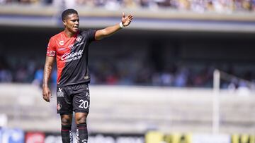  Juan Zapata of Atlas during the game Pumas UNAM vs Atlas, corresponding to Round 16 of the Torneo Apertura 2023 of the Liga BBVA MX, at Olimpico Universitario Stadium, on November 05, 2023. 

<br><br>

Juan Zapata de Atlas durante el partido Pumas UNAM vs Atlas, correspondiente a la Jornada 16 del Torneo Apertura 2023 de la Liga BBVA MX, en el Estadio Olimpico Universitario, el 05 de Noviembre de 2023