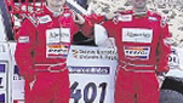 Roque y Quesada, con el Toyota.