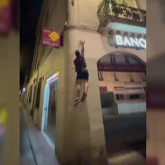 Parkour contra el derroche energético: apagan las luces de los comercios