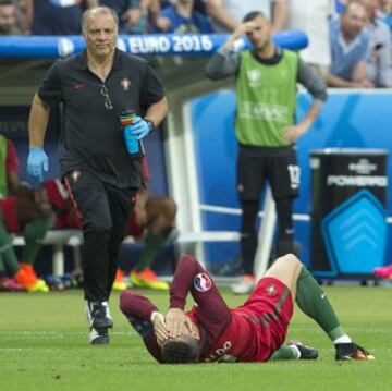 Las imágenes de la desolación de Cristiano por la lesión