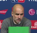 Un periodista indigna a Guardiola el día que gana el triplete