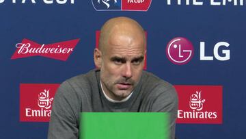 La pregunta que indignó a Guardiola en rueda de prensa el día que consigue el triplete