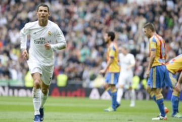 Cristiano marca el primer gol del partido.