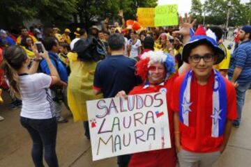 Color y belleza en la previa del duelo de Chile y los cafetaleros