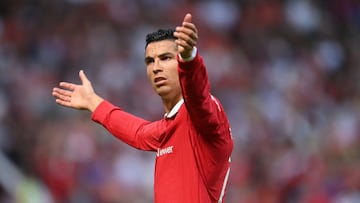 Cristiano Ronaldo during Manchester United's Premier League defeat against Brighton & Hove Albion.