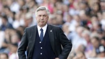 Ancelotti, en el partido contra el Granada.