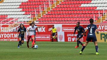Pumas y Necaxa igualaron sin goles en la fecha 6 de la Femenil