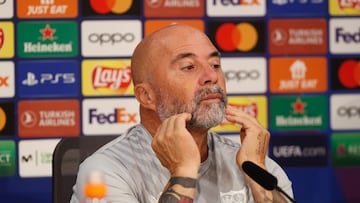 Sampaoli, este lunes.