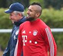 Vidal se recupera y sería titular en Champions ante Celtic
