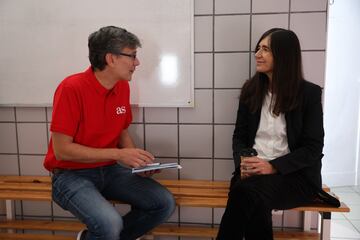 María Blasco, directora del CNIO, en un momento de la entrevista.
