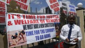 Huelga de atletas en Kenia.