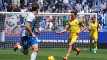 Partido de la jornada 36 de LaLiga Hypermotion entre Espanyol y Andorra.