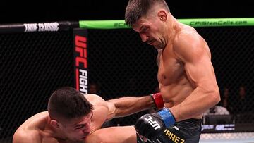 Joel Álvarez golpea a Vicente Luque en el UFC Río.