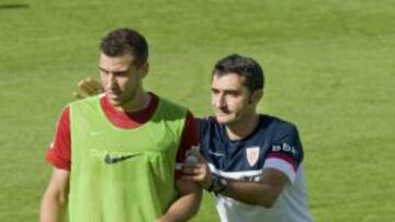 Aduriz e Ibai no se entrenaron