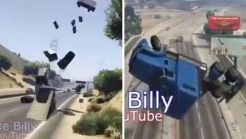 Se le conoce en YouTube como 'el Loco del Cami車n' y es por salvajadas como esta en GTA V