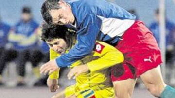 <b>INCAPAZ EN ATAQUE. </b>Ucrania no pudo marcarle un solo gol a la débil Azerbayán ayer.