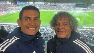 Mackalister Silva y Alberto Gamero, en el Monumental para ver a River Plate