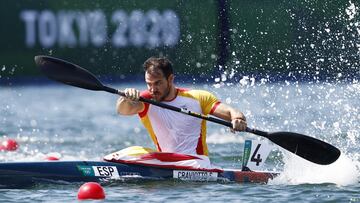 Tokyo 2020 Olympics - Canoe Sprint - Men&#039;s K1 200m - Heats - Sea Forest Waterway, Tokyo, Japan - August 4, 2021. Saul Craviotto of Spain in action REUTERS/Maxim Shemetov
 SUPLEMENTO ESPECIAL JUEGOS OLIMPICOS TOKIO 2020 
 PUBLICADA 05/08/21 PAG03 3COL