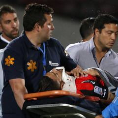 La dura caída de Magalhaes que preocupó a todos en el Nacional